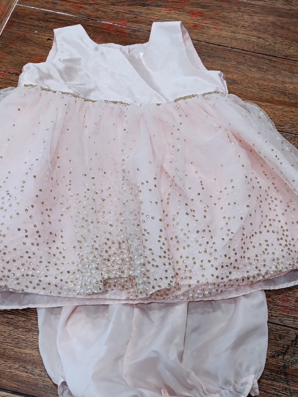 George Soft Pink Satin Infant Dress